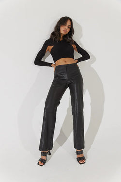 Elysian Collective Sovere Studio Influence Leatherette Pant Noir