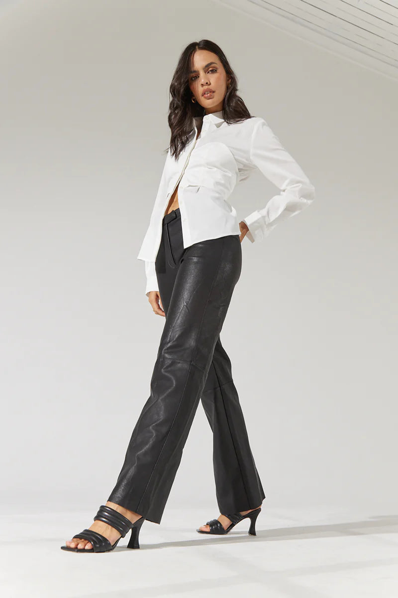 Leatherette trousers deals