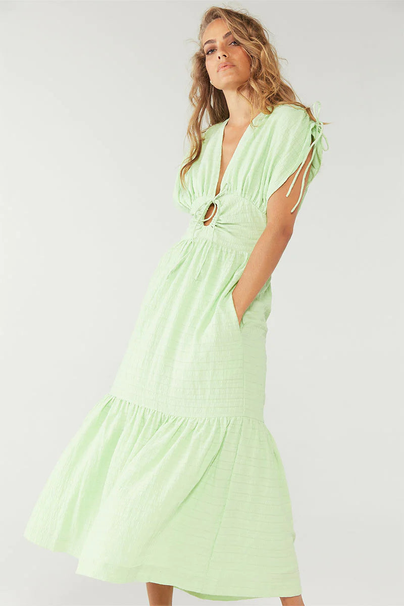 Elysian Collective Sovere Studio Lucid Midi Dress Lime