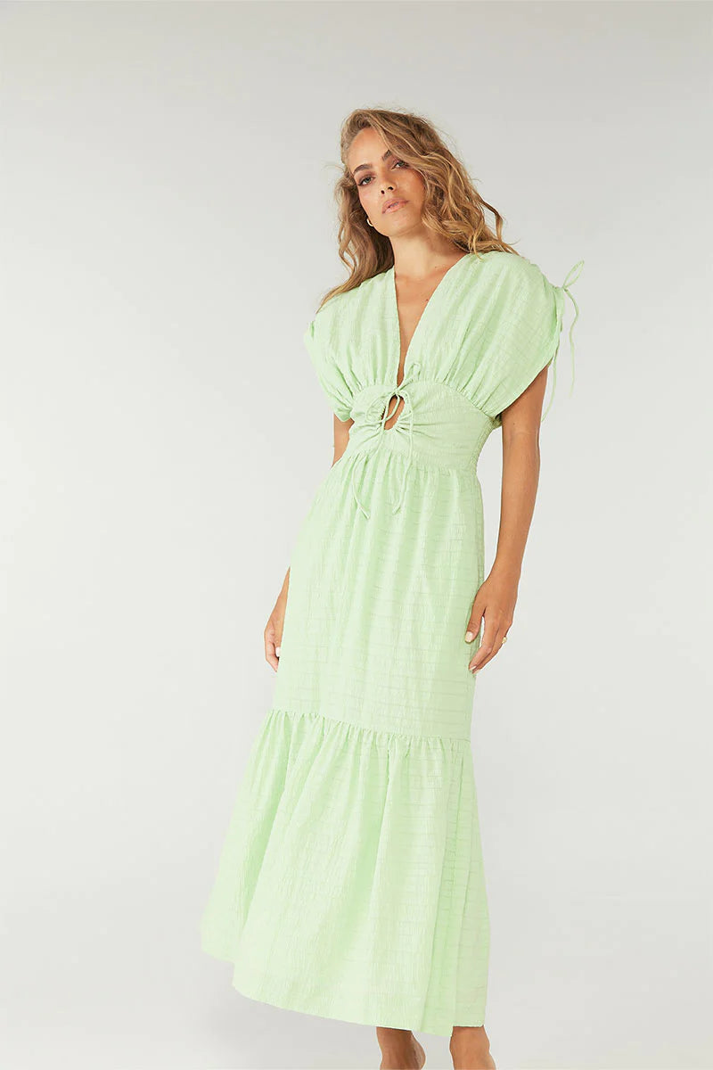 Elysian Collective Sovere Studio Lucid Midi Dress Lime