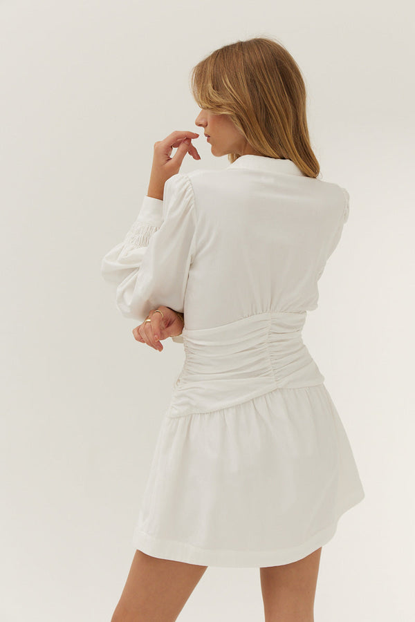 Elysian Collective Sovere Studio Moment Shirt Dress White