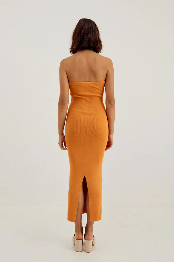 Elysian Collective Sovere Studio Pixie Knit Midi Dress Honeycomb