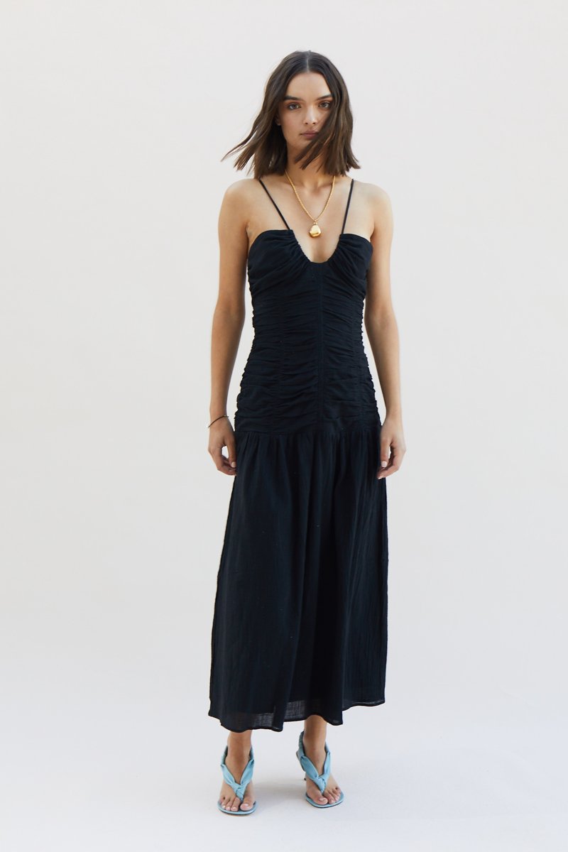 Elysian Collective Suboo Alva Sundress Black