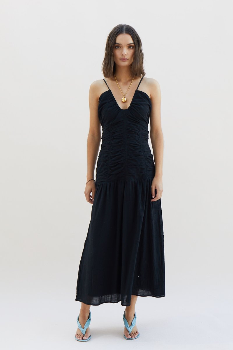 Elysian Collective Suboo Alva Sundress Black