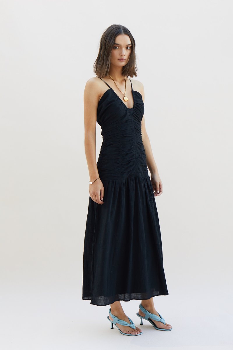 Elysian Collective Suboo Alva Sundress Black