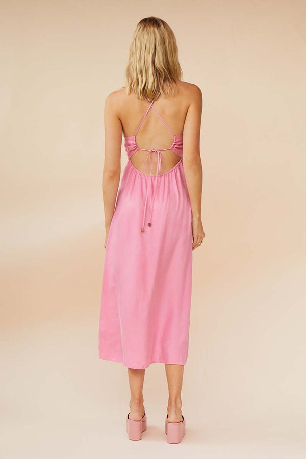 Elysian Collective Suboo Georgia Keyhole Rouched Slip Pink