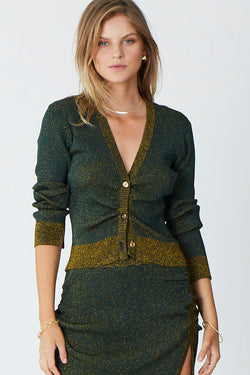 Elysian Collective Suboo Leah Knit Cardigan Olive
