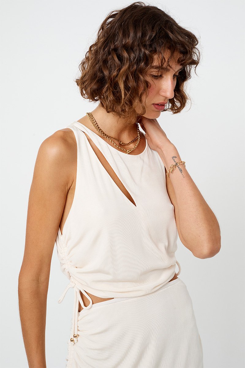 Elysian Collective Suboo The Liz Rouched Tank Dress 
