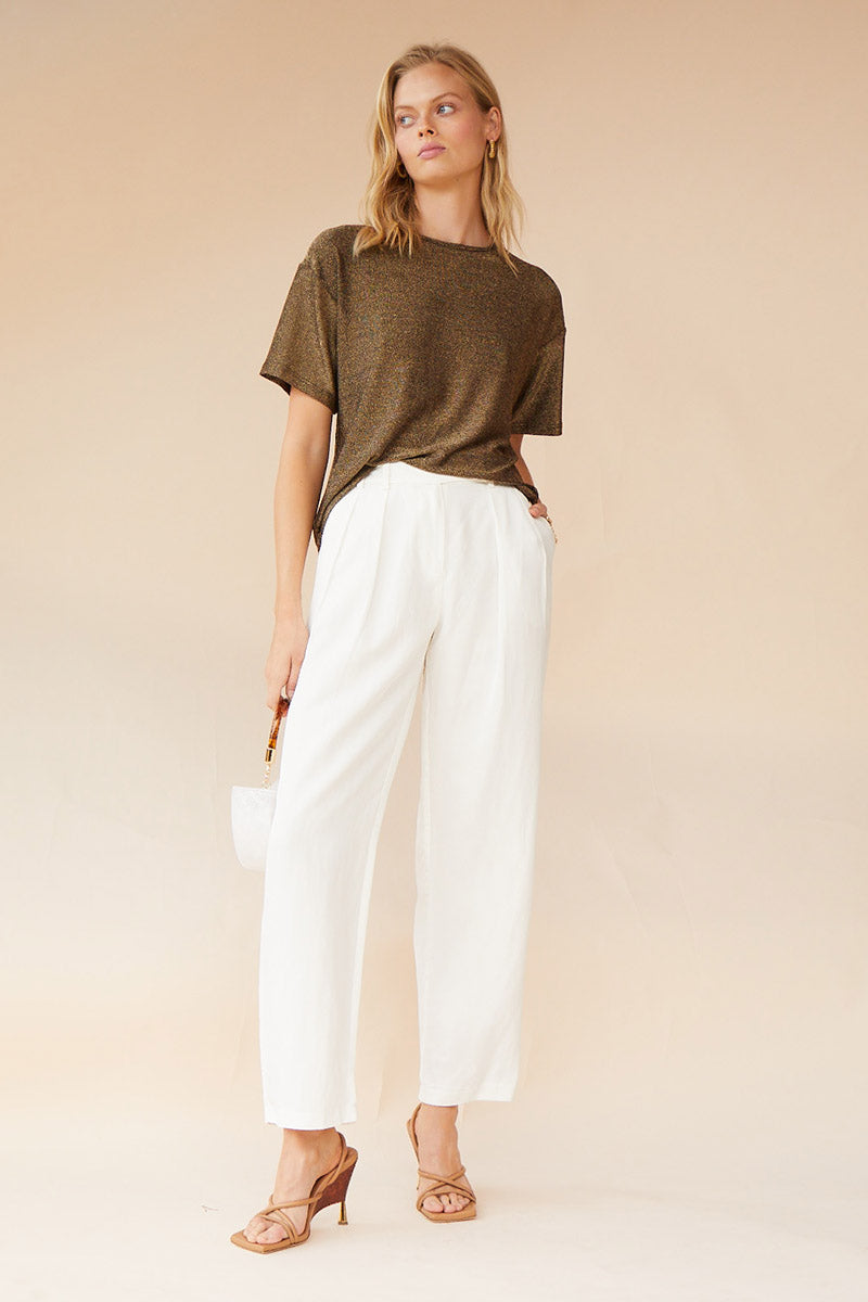 SUBOO - Marlo Tailored Pants (Ivory)  FINAL SALE