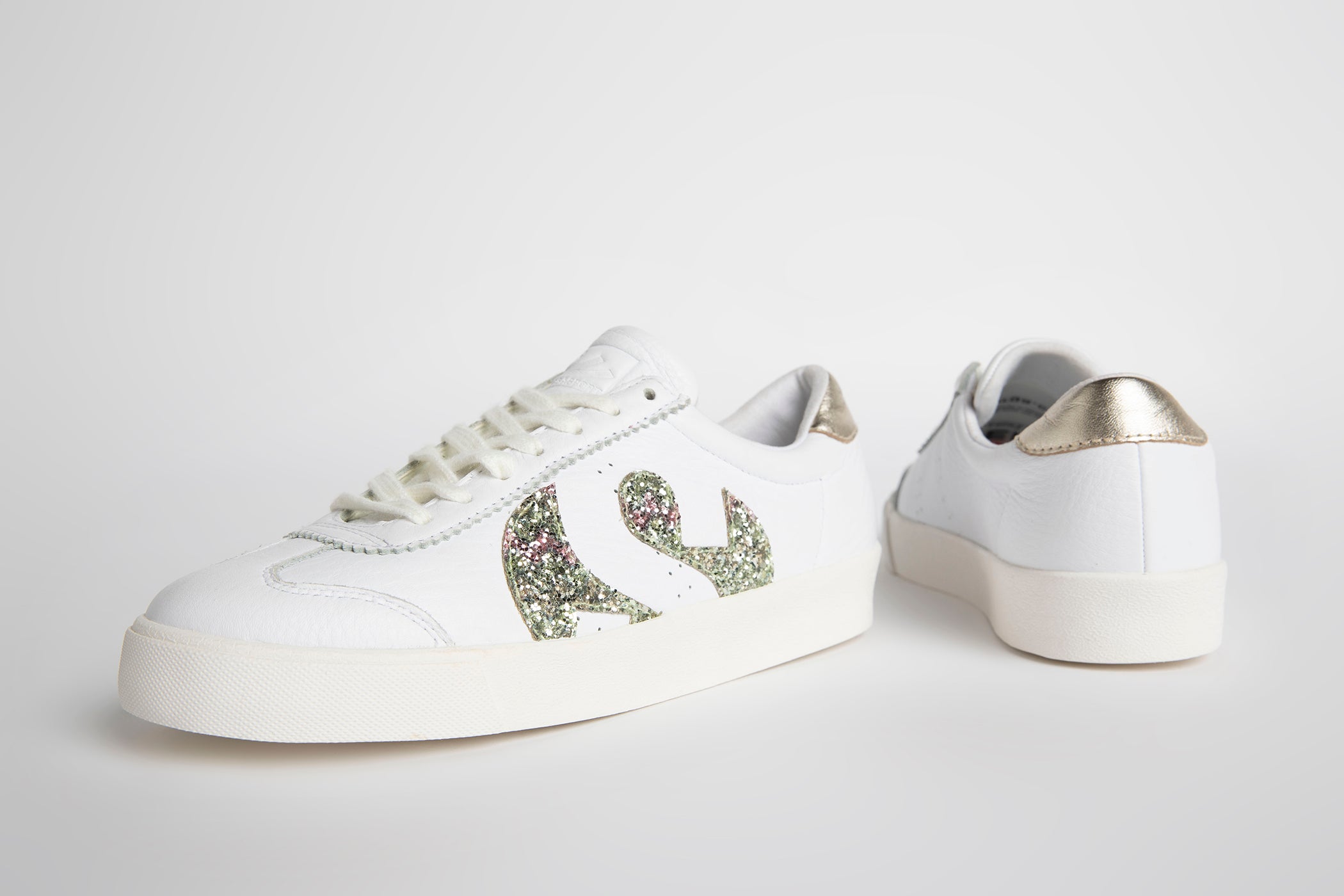 Elysian Collective Superga Club S Comfort Glitter White Platinum