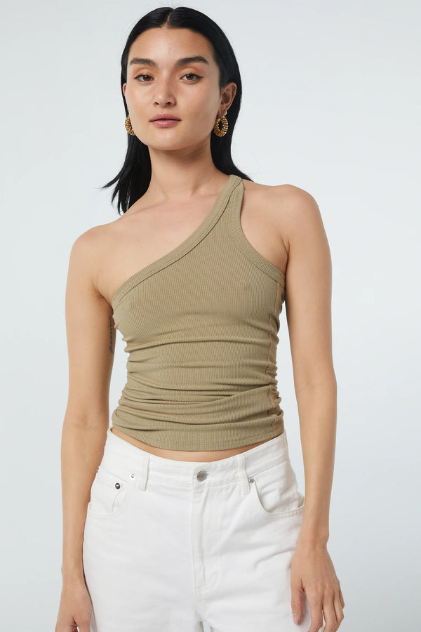 Elysian Collective The Line By K Driss Tank Top Artichoke