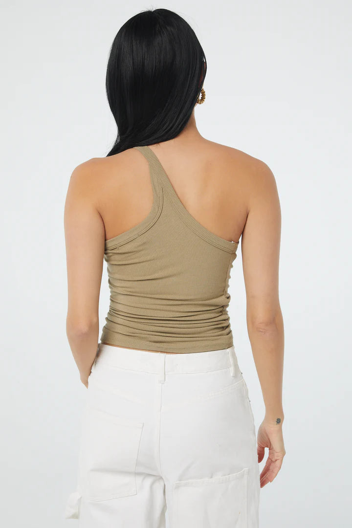 Elysian Collective The Line By K Driss Tank Top Artichoke