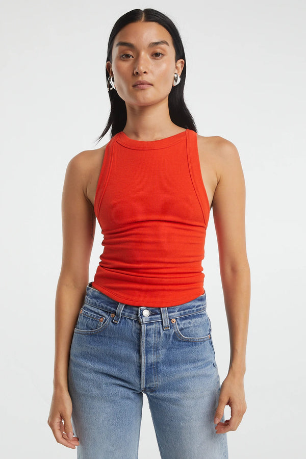 Elysian Collective The Line By K Ximeno Tank Persimmon