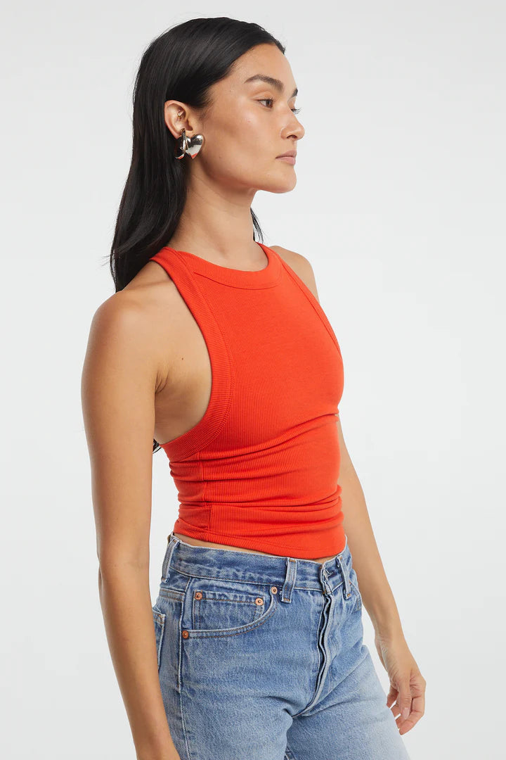 Elysian Collective The Line By K Ximeno Tank Persimmon