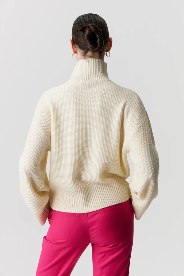 Elysian Collective Third Form Boucle Turtle Knit Cream