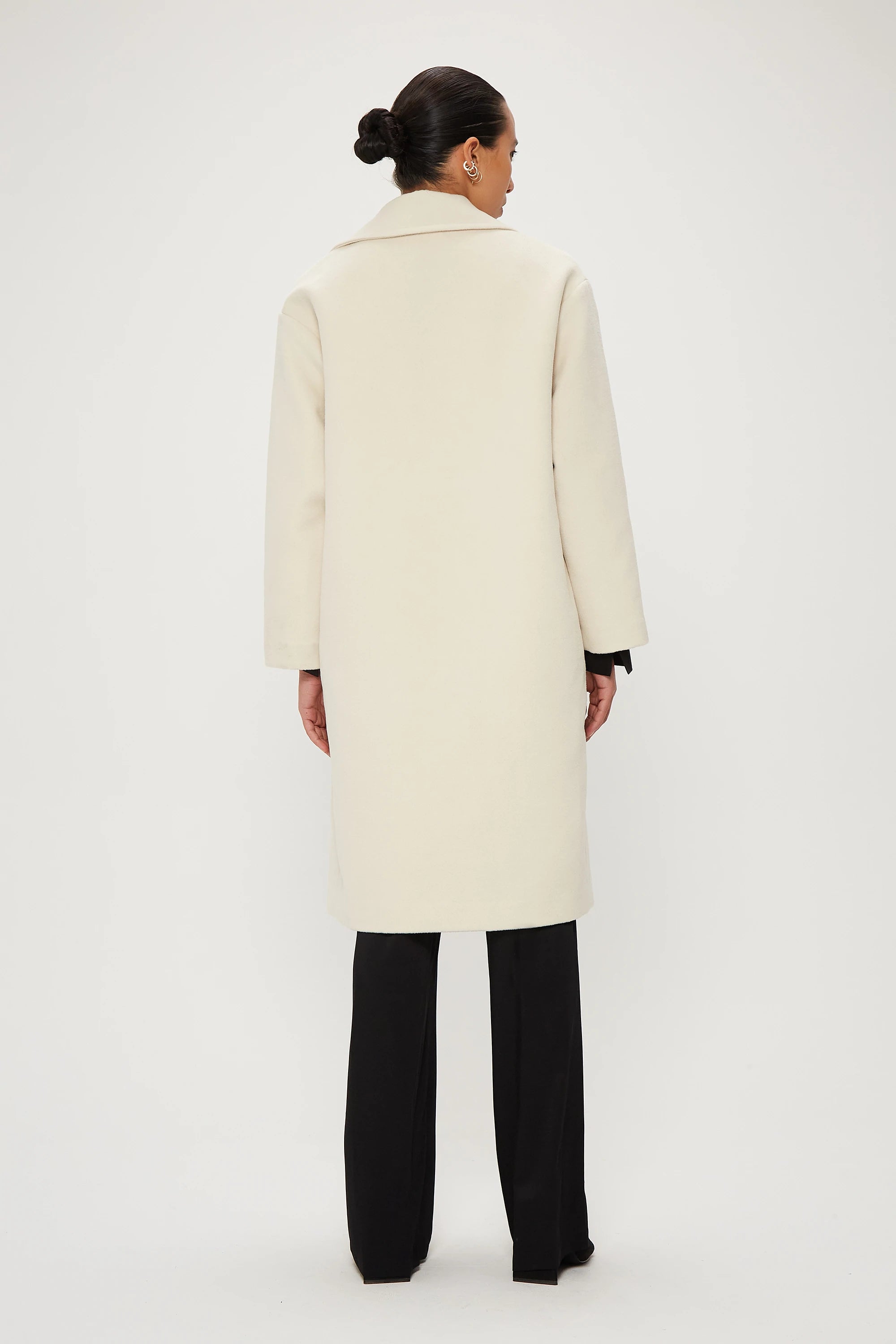 Elysian Collective Third Form Double Breasted Coat Pearl