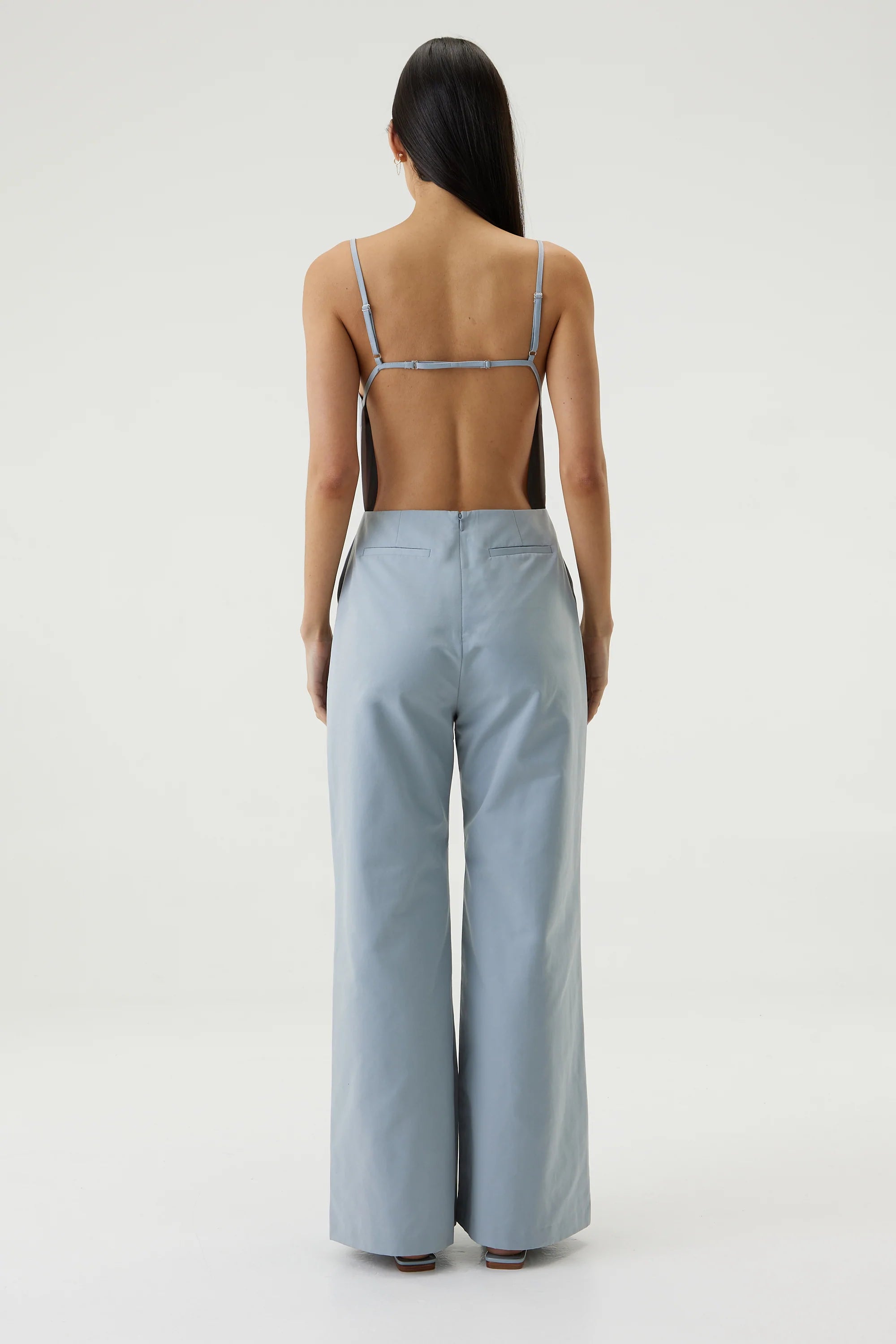 Elysian Collective Third Form Line Through Jumpsuit Dusty Blue