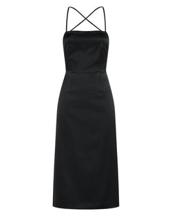 THIRD FORM - Long Nights Lace Back Dress (Black)