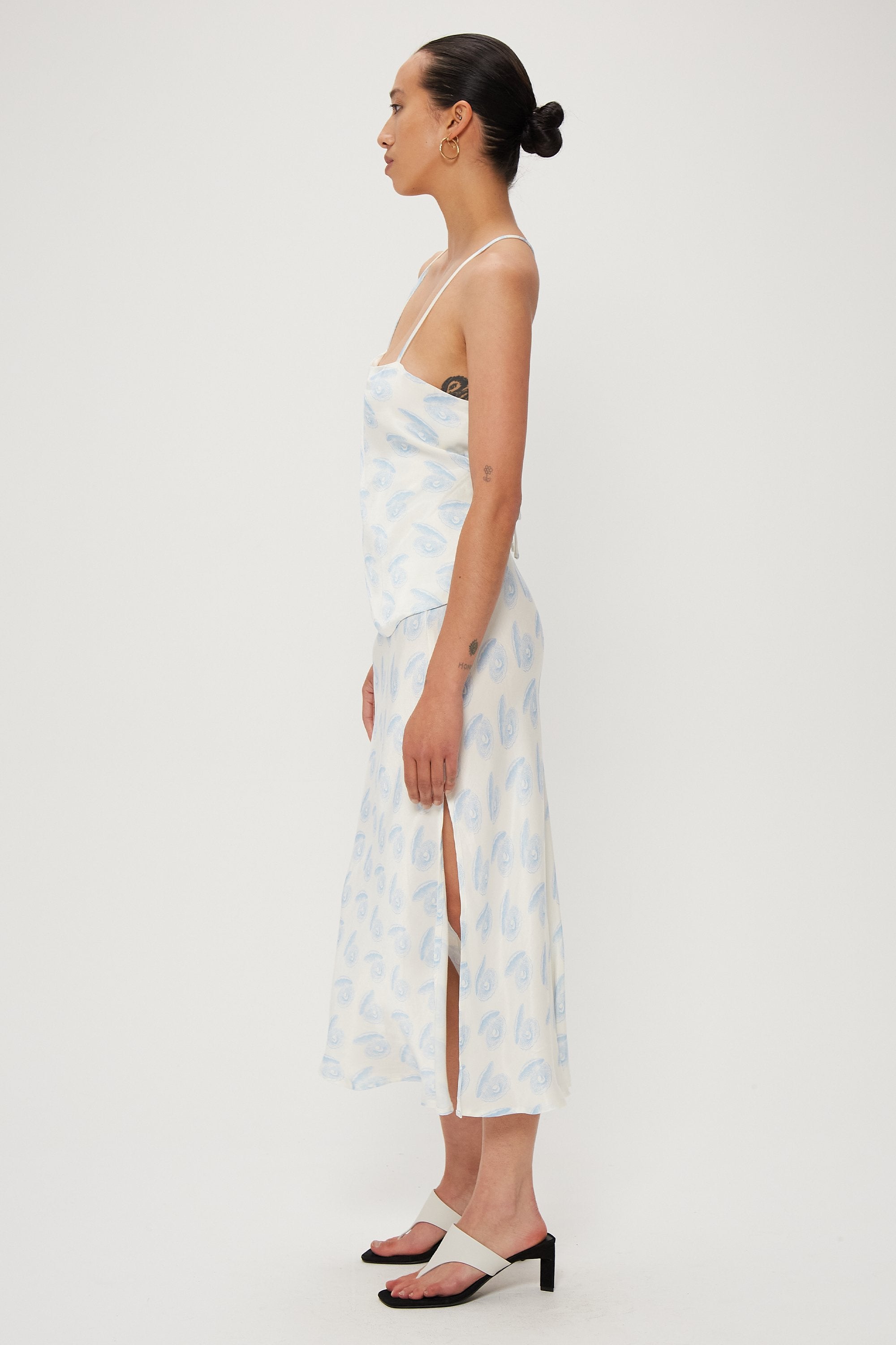 Elysian Collective Third Form Opal Bias Maxi Skirt Opal