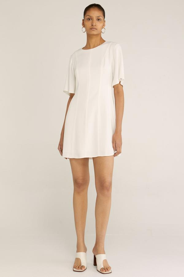 Elysian Collective Third Form Sliding Doors Tee Dress Off White