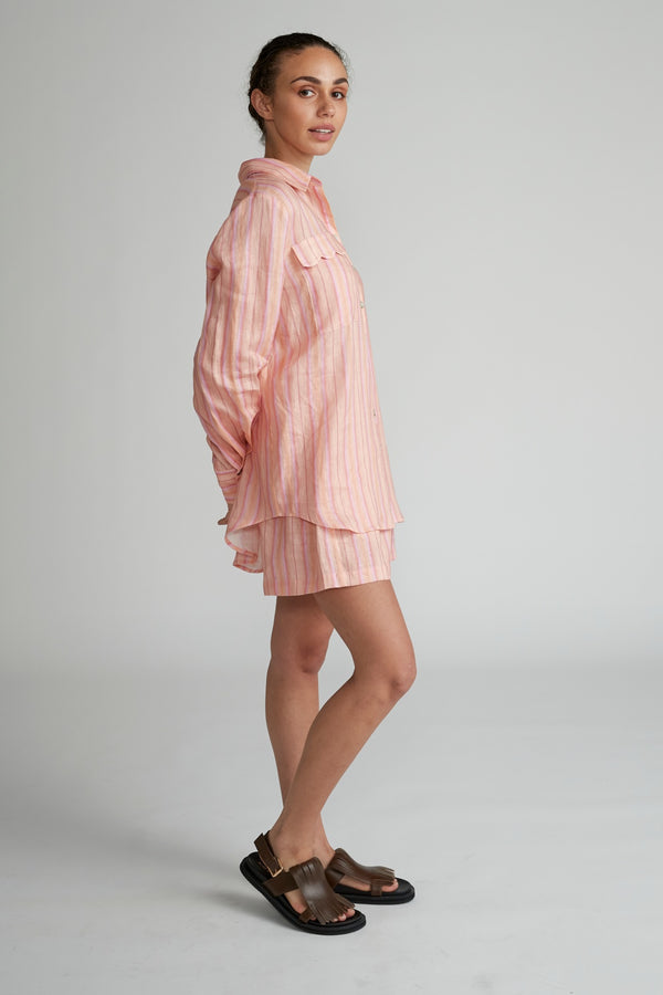 Elysian Collective Versify Sunny Stripe Shorts