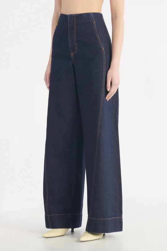 Elysian Collective Nobody Denim Jeanie Tailored Trouser Moody Blue