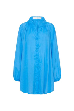 Elysian Collective Faithfull The Brand Lucita Smock Dress Turquoise