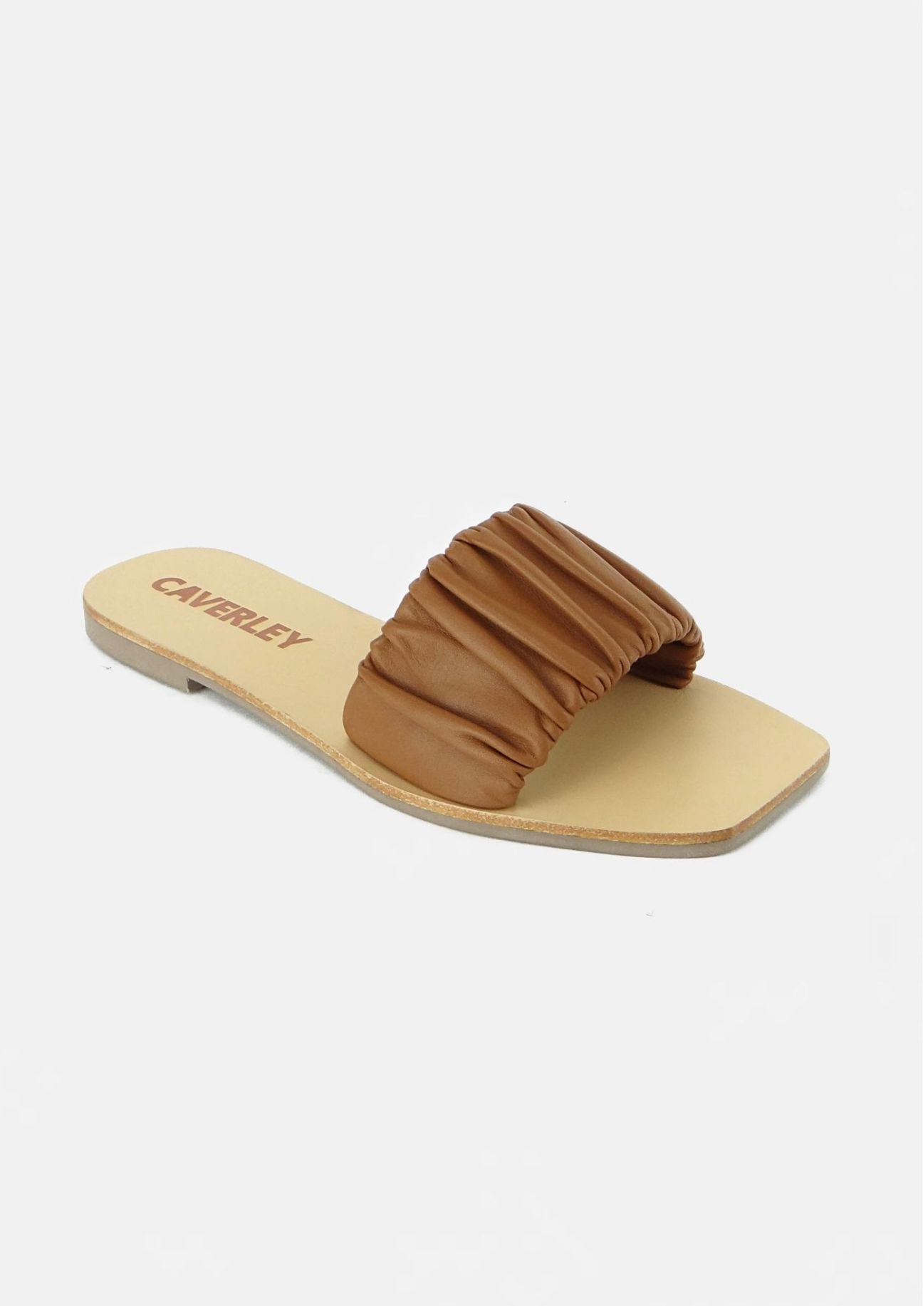 CAVERLEY - Scrunch Slide Tan