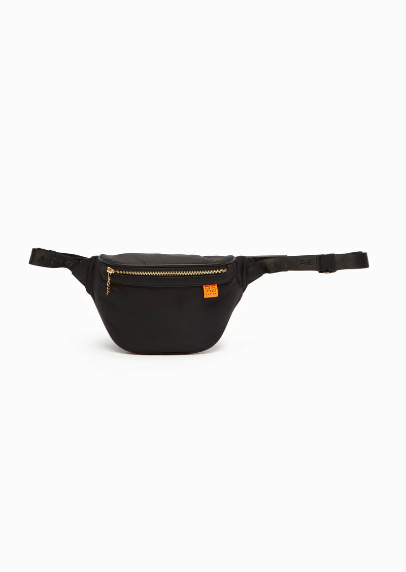 PE NATION TARGET LINE WAIST BAG BLACK