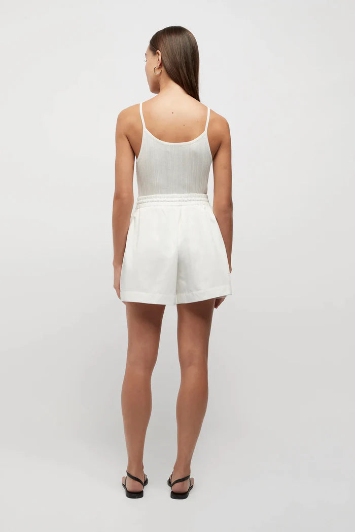 Elysian Collective Friend Of Audrey Reflection Ribbed Knit Singlet White