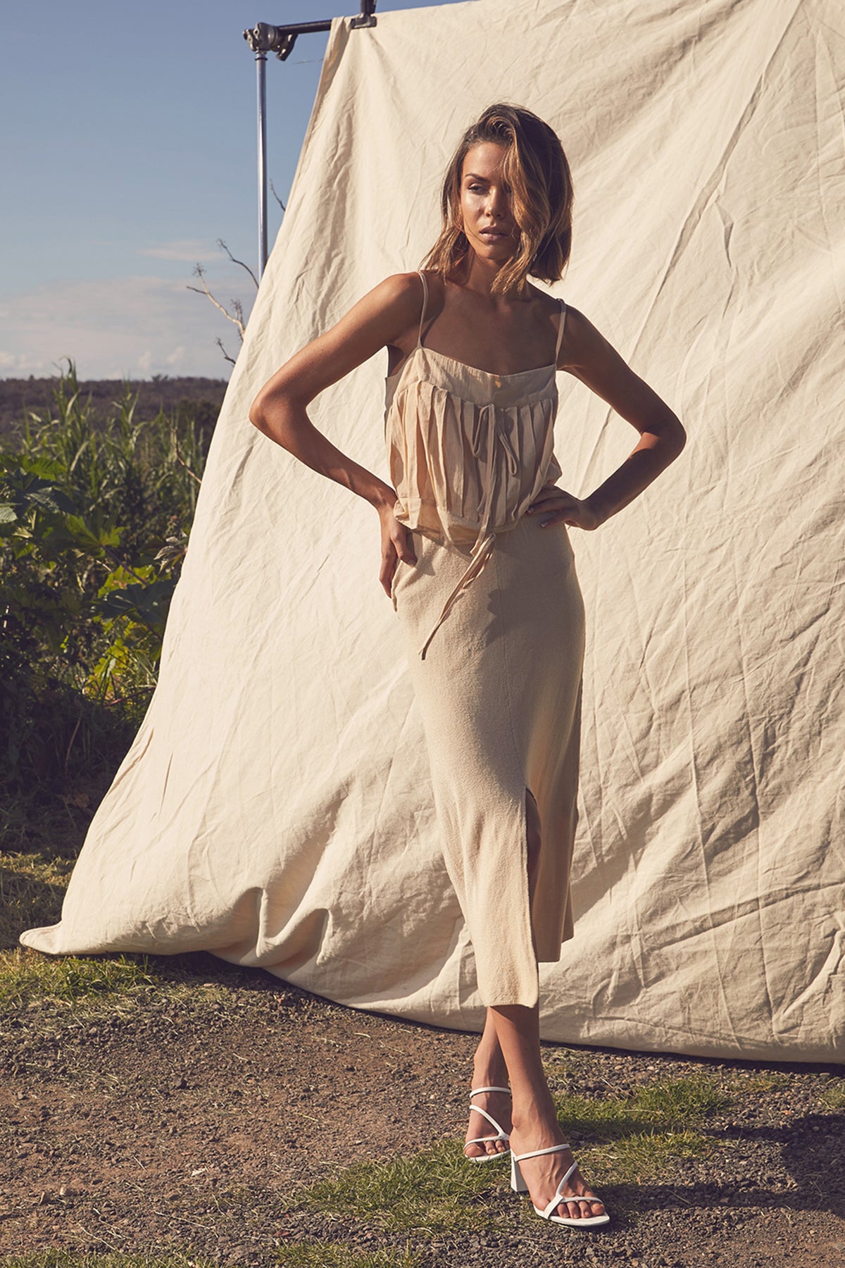 LUNE RESORT - Sturt Camisole (Hessian Beige)