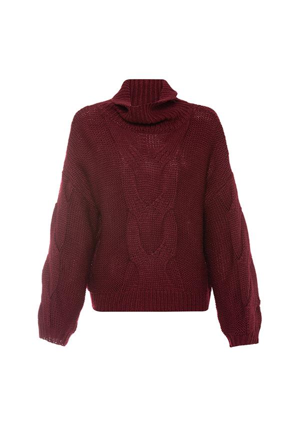 MINISTRY OF STYLE - Everlast Knit Sweater (Mulberry)  FINAL SALE