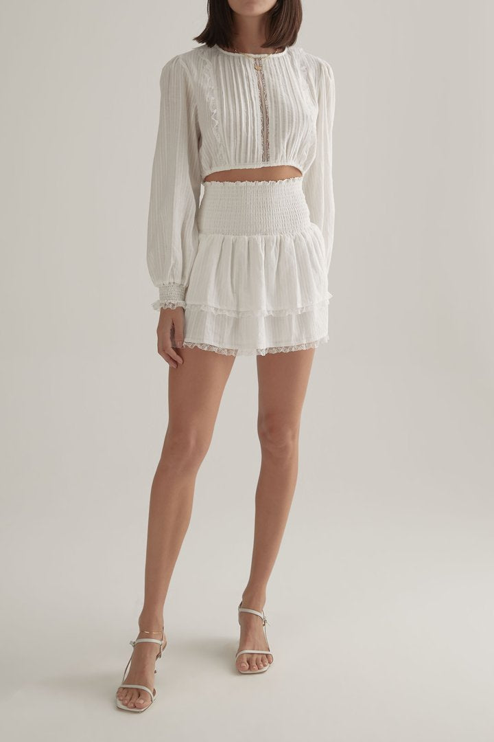 OWNLEY - Darcy Skirt (Prairie White)