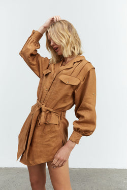 SOVERE / STUDIO - Rival Shirt Dress (Toffee)