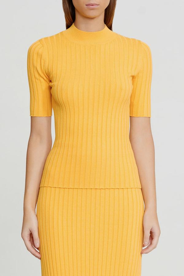SIGNIFICANT OTHER - Ariana Knit Skirt (Marigold) FINAL SALE