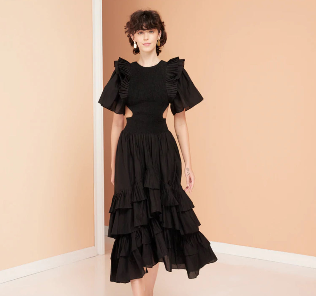 Elysian Collective Magali Pascal Fia Dress Black