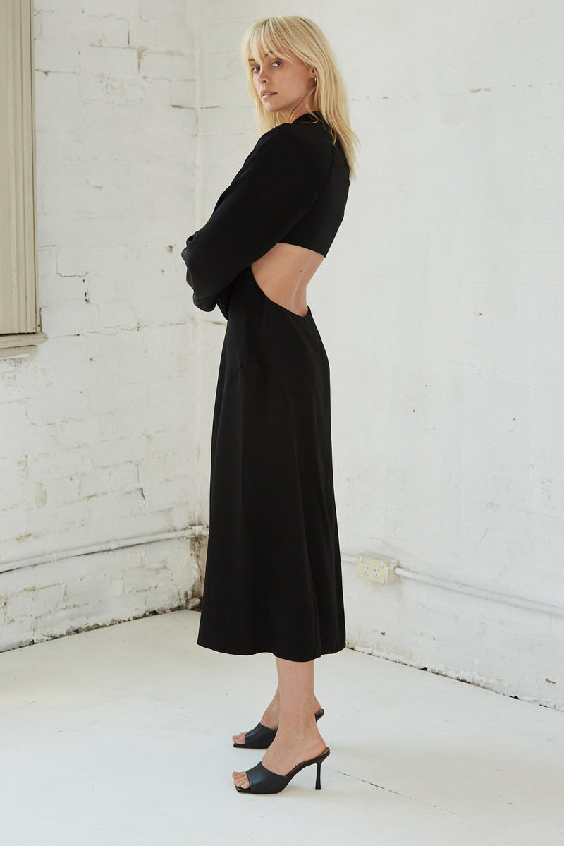 Third Form - Linger On Maxi Dress (Black) FINAL SALE